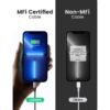 2_1732704668.jpeg Ugreen USB C To Lighting Cable Aluminium Shell Braided 1M Silver