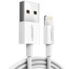 Ugreen Alu Case Braided Lightning Cable 1M Silver