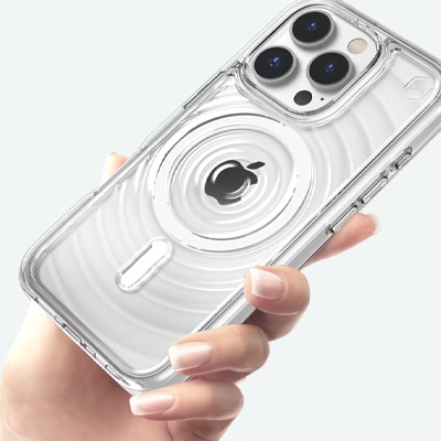 STM Reawaken Ripple MagSafe Case for Apple iPhone 16 Pro/Pro Max (Clear)