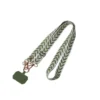 Crossbody mobile phone lanyard adjustable neckband strap rope universal clip womens pearl  hanging ornament